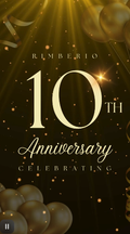 Customize This Animated Anniversary Template | Digital Anniversary Invite | Digital Phone Invitation