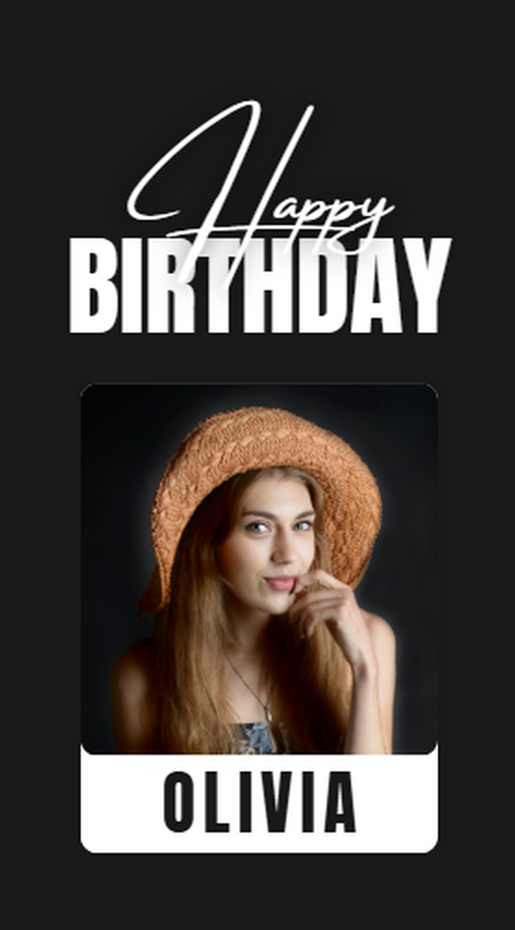 Custom Animated Birthday Invitation Template | Digital Birthday Dinner Invite | Digital Phone Invitation